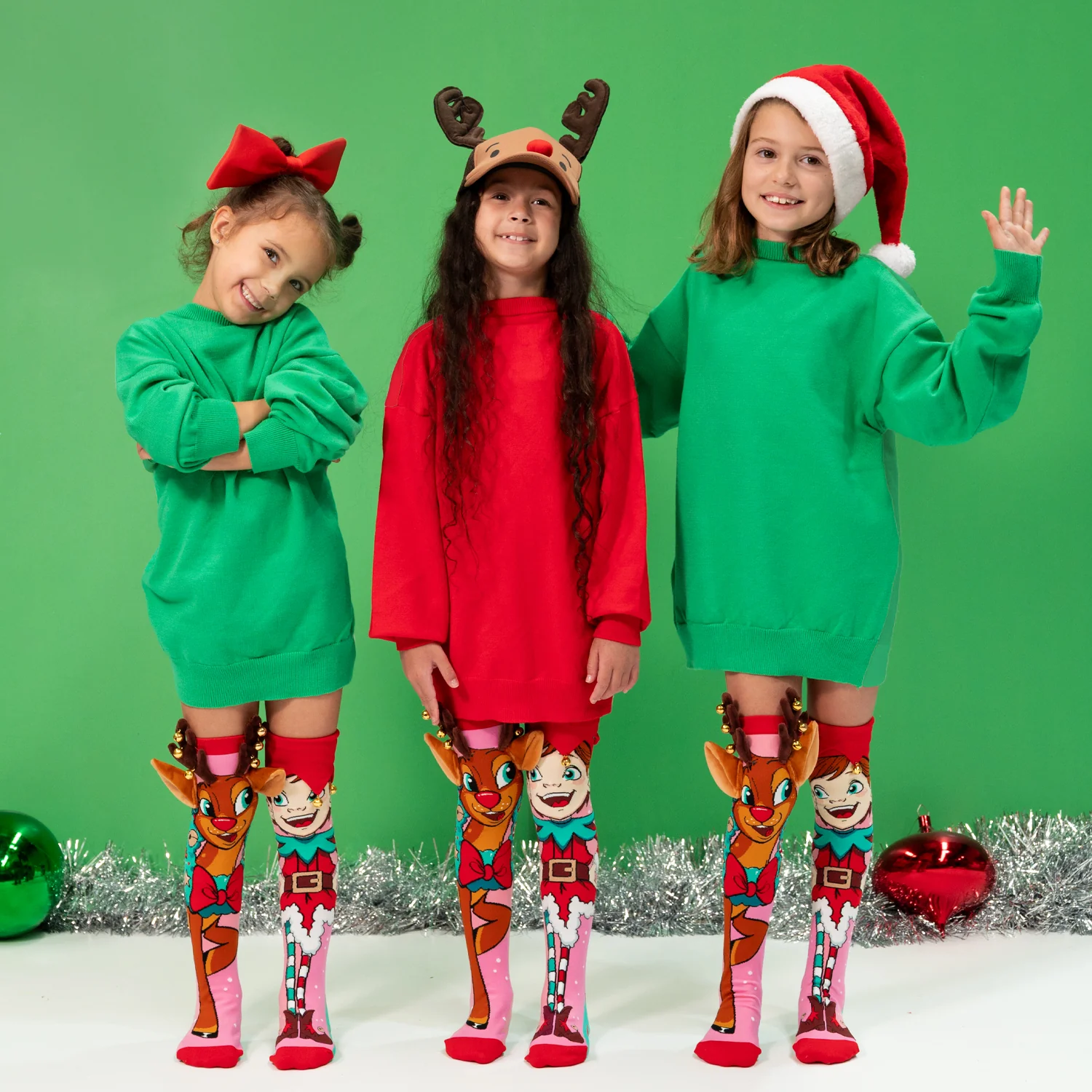 REINDEER AND ELF SOCKS - Image 2